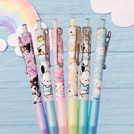 Sanrio Gel Grip 6 Pack Ballpoint Pens