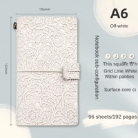 European Lace Style Leather Journal A6