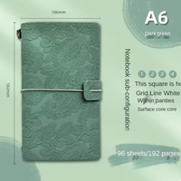 European Lace Style Leather Journal A6