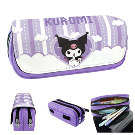 Kuromi Sanrio Double Zip Pencil Case