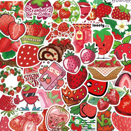 Strawberry Delights 50 Sticker Pack