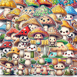 Mushroom Fantasy 50 Sticker Pack