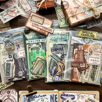 61 Piece Tickets to Travel Vintage Pages