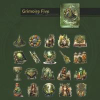 Elemental Grimoire Sticker Collection