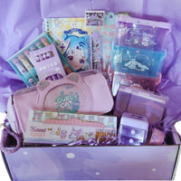 Super Kawaii Stationery Bundle Purple