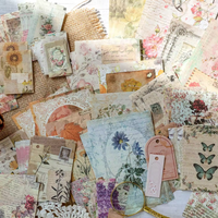 100 Piece Spring Retro Vintage Pages