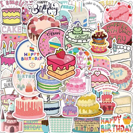 Birthday Cakes Stickers