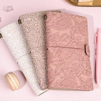 European Lace Style Leather Journal A6