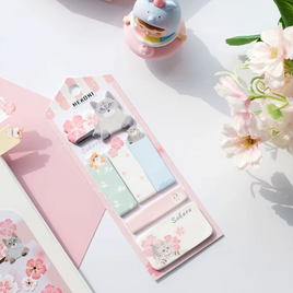 Sakura Cat Sticky Note Pack