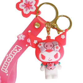 Kuromi Sanrio Sakura Festival Keychain