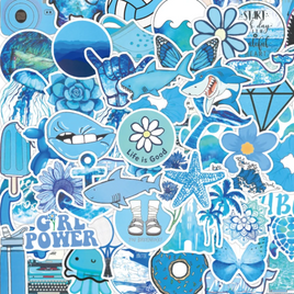 Cool Blue Vibes Stickers