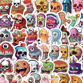 Horror Bites Stickers