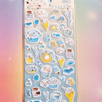 Sweet Desserts Washi Sticker Sheet Icy Cream