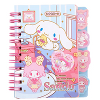 Sanrio Gold Stamped Mini Tab Notebook