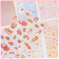 Sweet Desserts Washi Sticker Sheet Ice Blue