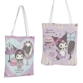 Kuromi Princess Canvas Print Sanrio Tote Bag