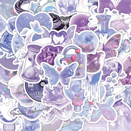 Purple Is My Favourite Colour Stickers